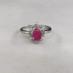100% natural gemstone citrine ruby ring copper plated with silver adjustable ring for women party gifts jewelry - Image 7