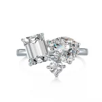Wong Rain 100% 925 Sterling Silver Lab Sapphire Aquamarine Citrine Gemstone Ring For Women Engagement Fine Jewelry Wholesale - Image 4