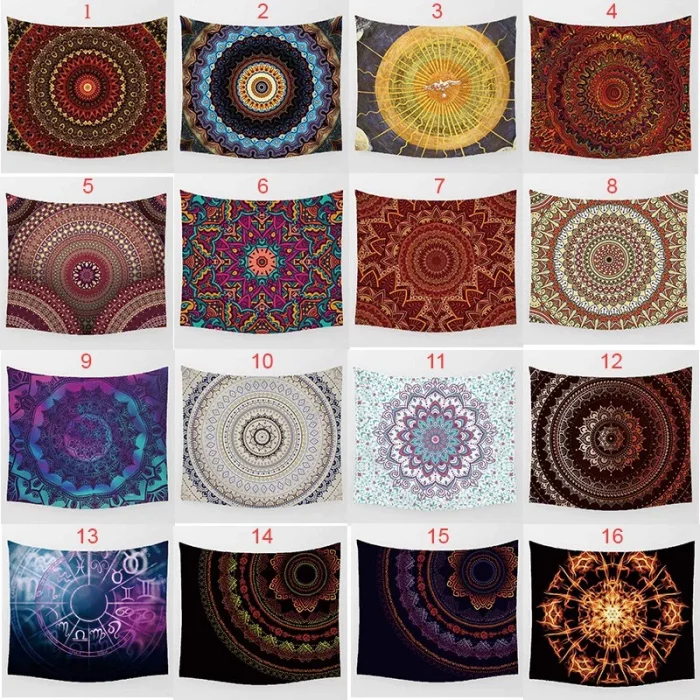 Fashion Hot Sale Mandala Tapestry Large HD Printing Wall Hanging Home Decor - Image 3