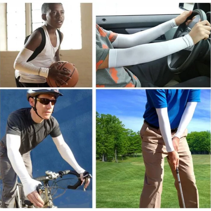 1 PCS Outdoors Sun Protection Arm Sleeves for Men and Women, Quick Dry Sleeves for Golf, Cycling, Football, Cycling Arm Warmers - Image 3