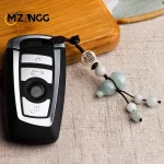 Original Natural A Goods Jadeite Gourd Mobile Phone Pendant Chinese Style Simple Jade Car Key Chain Bag Hanging Men and Women - Image 5