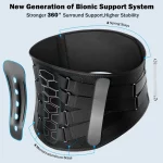 Back Brace for Lower Back Pain, Sciatica, Herniated Disc, Scoliosis, Back Support Belt with Soft Pad, Lightweight Lumbar Support - Image 3
