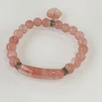 Natural amethyst red agate Druzy Rose Quartz Gemstone Beaded Beads Bracelet for Women Girls Jewelry Gifts