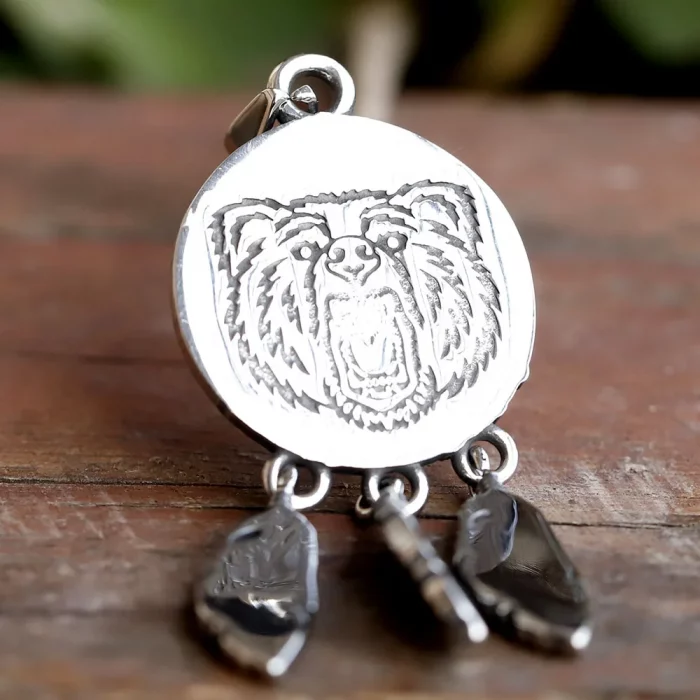 new stainless steel Amulet Viking Slavic God Symbol Warding Veles Bear Paw feather Pendant Necklace Jewelry - Image 6