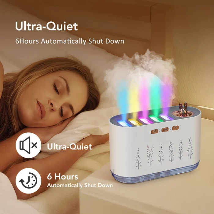 Air Humidifier Five-Hole Spray Aromatherapy Creative Dynamic Colorful Voice Control 700ml Musical Aroma Diffuser For Household - Image 7