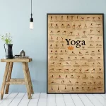 Yoga Poster Home Exercise Gym Yoga Ashtanga Chart Pose Health Poster Canvas Painting Print Wall Art Picture Living Room Decor - Image 3