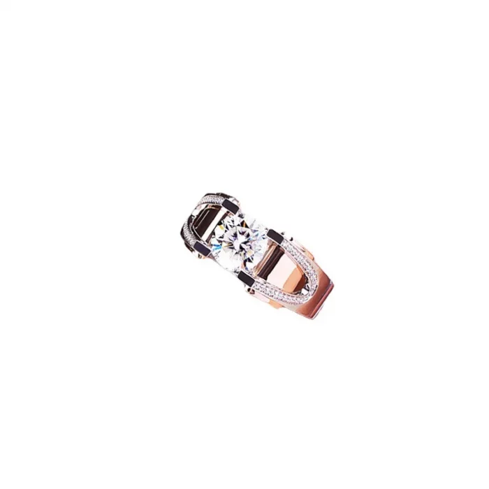 14K white gold Mens Ring Luxury Invisible Setting Natural Diamond Jewelry Hiphop/Rock Silver 925 Jewelry Wide Ring Men women - Image 6