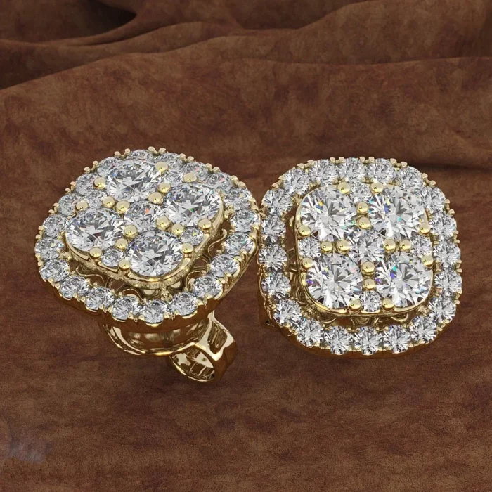 Pure Gemstone Earring for Women 14K Gold Diamond Peridot Oorbellen Bijoux Femme Bizuteria Stud Earrings Gold Jewelry Orecchini - Image 2