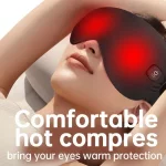 Infrared Heated Eye Smart Control Massager Timing Heating Eye Mask Reduce Dark Circles Eye Bags Type-C 3 Levels Washable