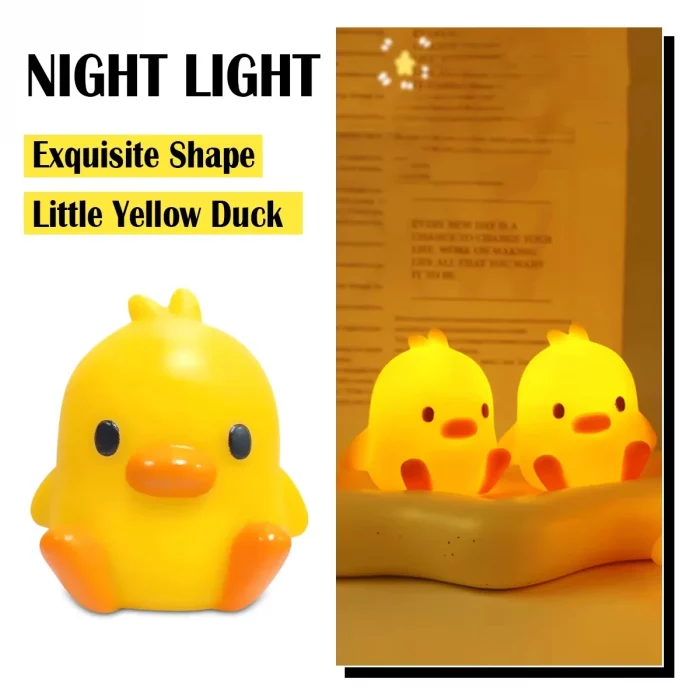 Cartoon Sleep Night Lamp Animal Cartoon Duck Chicken Led For Soft Light Night Kids Room Bedside Home Decoration Ambient Light - Image 5
