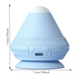 Electric Adsorption Type Massager Ball 2 Adjustable Temperature Vibrate Silicone Massage Cone Trigger Point Ergonomic - Image 7