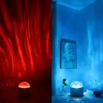 Night Sky Starry Projector Light Night Light Remote RGB 7 Modes Aurora Water Ripple Projector Lamp Party Room Decor USB Plug-in - Image 6