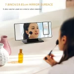 Projection alarm clock multifunction Intelligent luminous clock Bedroom large screen digital clock 180℃ back and celling projec - Image 4