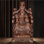 God of Fortune Ornaments Home Living Room Buddha Statue ,Inviting Wealth Into The Treasure Opening Sculptures - Image 3