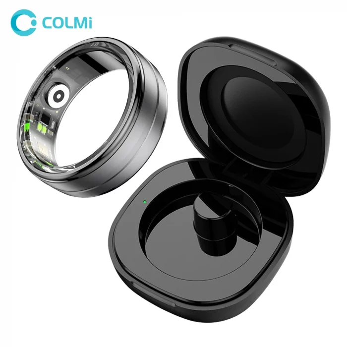 New COLMI R06 Smart Ring with Charging Case for Men Women, Heart Rate and Blood Oxygen Monitor, IP68 & 5ATM Waterproof, Sport - Image 2