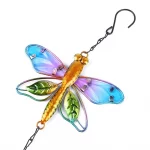 Wind Chime Hummingbirds Dragonflies Metal Glass Painted Crafts Hanging Pendants Bell Aluminum Pipe Home Courtyard Hanging Decors - Image 4