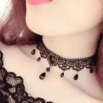 New Sexy Gothic Chokers Crystal Black Lace Neck Choker Necklace Vintage Victorian Women Chocker Steampunk Jewelry - Image 7