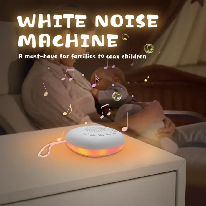 Portable White Noise Machine Sleep Aid with LED Breathing Light And 20 Types of Light Music - Meditation Device for Relaxation - Image 5