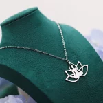 Kinitial Hindu Buddhism Meditation Necklace Stainless Steel Yoga Lotus Flower Necklaces Amulet Jewelry Gift - Image 5