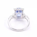 Provence 10K/14K gold cushion cut cornflower blue lab sapphire rings flower gemstone diamond ring Anniversary Birthday gift - Image 7