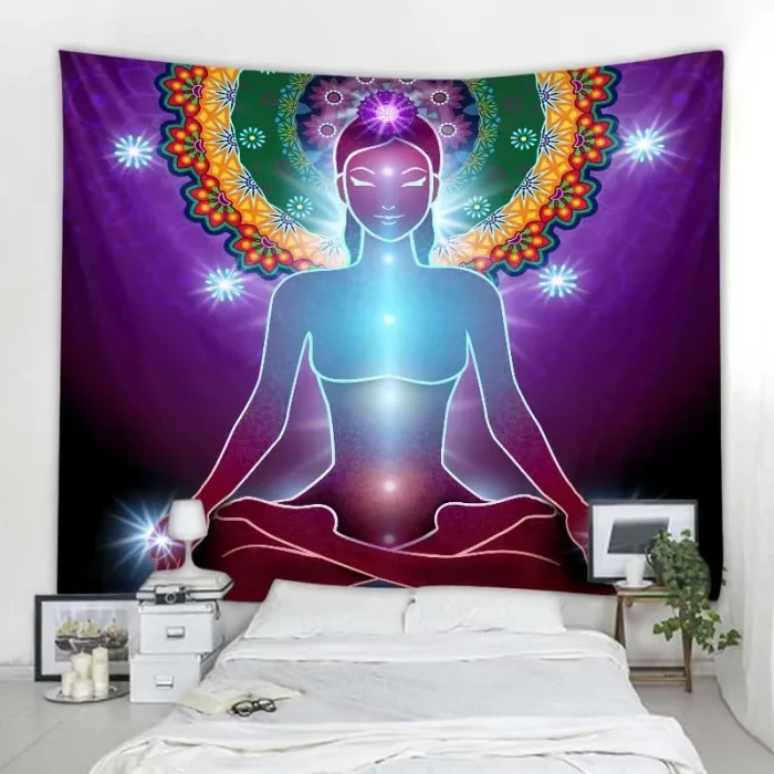 Buddha Mandala Bohemian Tapestry Art Deco Blanket Curtain Hanging Home Bedroom Living Room Decoration tapestry wall hanging - Image 7