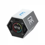 USB Timer LED Digital Kitchen Cooking Alarm Clock Countdown Timer Flip Cube Timer for Time Management, Concentration Improvement - Image 6
