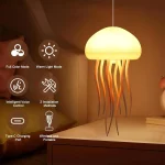 Jellyfish Night Light Creative Lighthouse Ambient Cartoon Rgb Gradient Cute Usb Decorative Lights Holiday Decoration Hanging 3d - Image 6