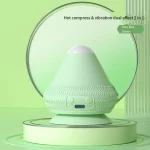 Electric Adsorption Type Massager Ball 2 Adjustable Temperature Vibrate Silicone Massage Cone Trigger Point Ergonomic - Image 4