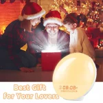 Sunrise Alarm Clock Wake Up Light Clock Sunrise/Sunset Simulation Digital Clock with Night Light FM Radio Desk Clocks - Image 5
