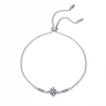 1 Carat Moissanite 925 Sterling Silver Women Bracelet Round Cut Bracelet White Gemstone Anniversary Jewelry 2023 - Image 6