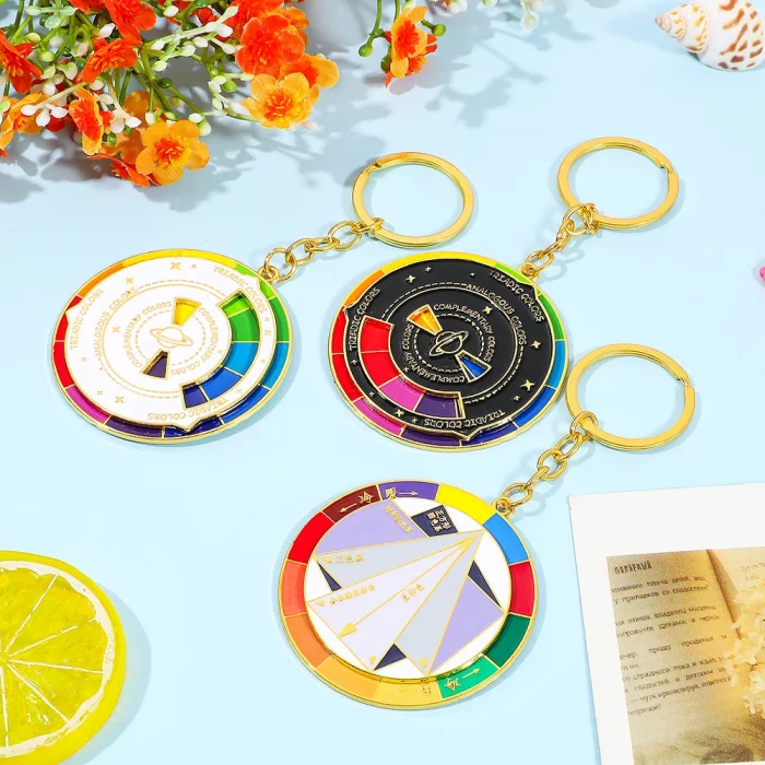 Color Wheel Keyring for Painters, Interactive Keychain, Art Keychains, Gifts - Image 6