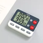Dual Digital Timer Multifunctional Count UP/Down Timer with Memory Function Cooking Timer for Gym Office Laboratory - Image 2
