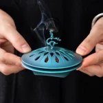 Backflow Incense Holder Retro Zinc Alloy Hollow Fragrance Censer Lucky Deer Incense Burner Home Decor Halloween Decorations - Image 7