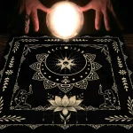 1pc Tarot tablecloth with your power, snake shaped floral and plant print astrology tablecloth, altar decoration tablecloth - Image 2