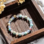 8mm Natural Shoushan Stone Health Bracelet, Bringing Health and Longevity, Fashionable Beaded Bracelet for Men and Women - Image 6