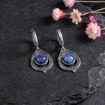 Vintage Natural Moonstone Kyanite Earrings Elegant Labradorite Gemstone Drop Earring Engagement Wedding Party Jewelry Gifts - Image 7
