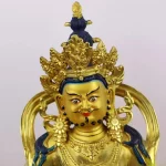 High Quality Copper Yellow God of Wealth Buddha Statue Tools Tantric Home Office Decoration - Image 2