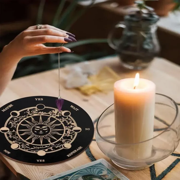 Ouija Boards Wooden Witch Divination Board Witch Crafts Supplies Fortune Telling Toys Decision Making Pendulum Witch Altar - Image 4