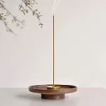 Multi-aperture Solid Wood Incense Inserted Pure Copper Incense Set DIY Household Indoor Line Incense Burner Zen Incense Holder - Image 2