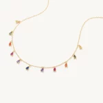 CANNER 925 Sterling Silver Clavicle Chain Necklace for Women Exquisite Colorful Zircon CZ Pendant Choker Necklaces Jewelry Gifts - Image 3