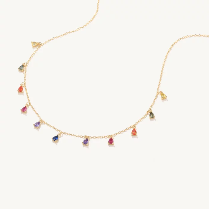 CANNER 925 Sterling Silver Clavicle Chain Necklace for Women Exquisite Colorful Zircon CZ Pendant Choker Necklaces Jewelry Gifts - Image 3