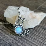 Fashion Moonstone Necklace Crescent Crystal Moon Pendant Vintage Necklaces for Women Female Boho Jewelry Gifts 2025 New Trend - Image 3