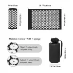 1PC/SET Massager Cushion Acupressure Mat Pillow Relieve Stress Back Pain Massage for Acupuncture Yoga Muscle Relaxation - Image 2