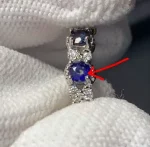 Vintage Natural sapphire Ring For Women Copper Simple Fine Jewelry Stone Gemstone Classic Style - Image 3